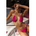 Купальник Delilah Pink Beach Bunny с цветами и стразами в розовом цвете