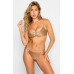 Золотой купальник Evie Bralette Glitter Nude Beach Bunny