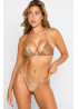 Evie Triangle Glitter Nude
